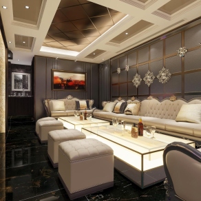 欧式古典KTV包厢3D模型下载